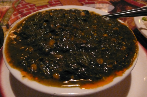 spinach with lentils $7.95