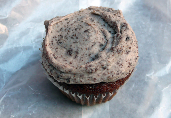 cookies 'n cream frosted cupcake: $3.95