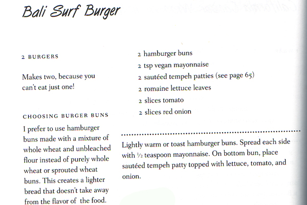 native foods recipe for the bali surf burger