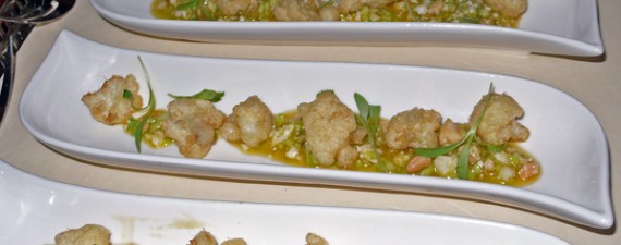 vegan cauliflower tempura at xiv