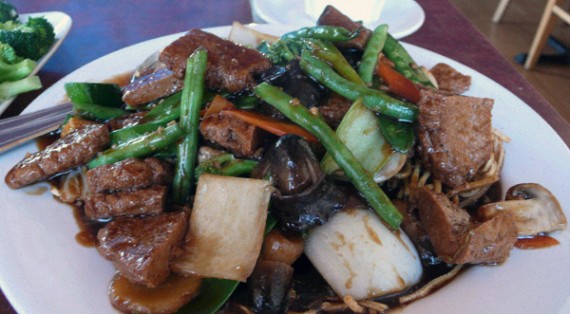 soy beef pan fried noodles. $13.50