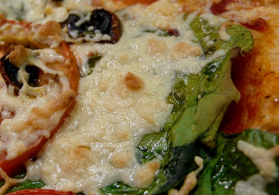 Melted Daiya vegan cheese at Purgatory Pizza in Los Angeles