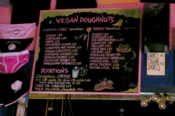 vegan donut menu