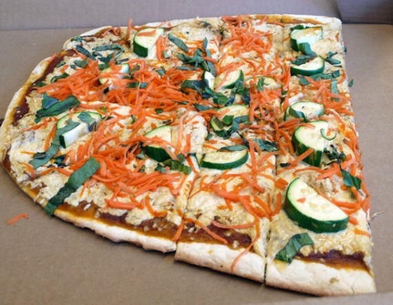 vegan basu's homestyle pizza at whole foods